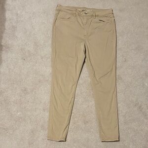 American Eagle Khaki Stretch Skinny Pants
